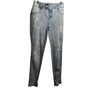 Pitt Bull Women's Embellished Jeans with Butt Lift BR 42 US 08